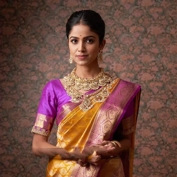 YELLOW_PURE_BANARASI_SAREE